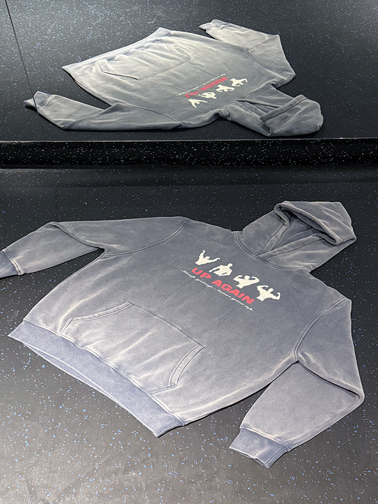 upagain 重磅水洗连帽加绒卫衣 健身运动 户外登山 秋冬季落肩款