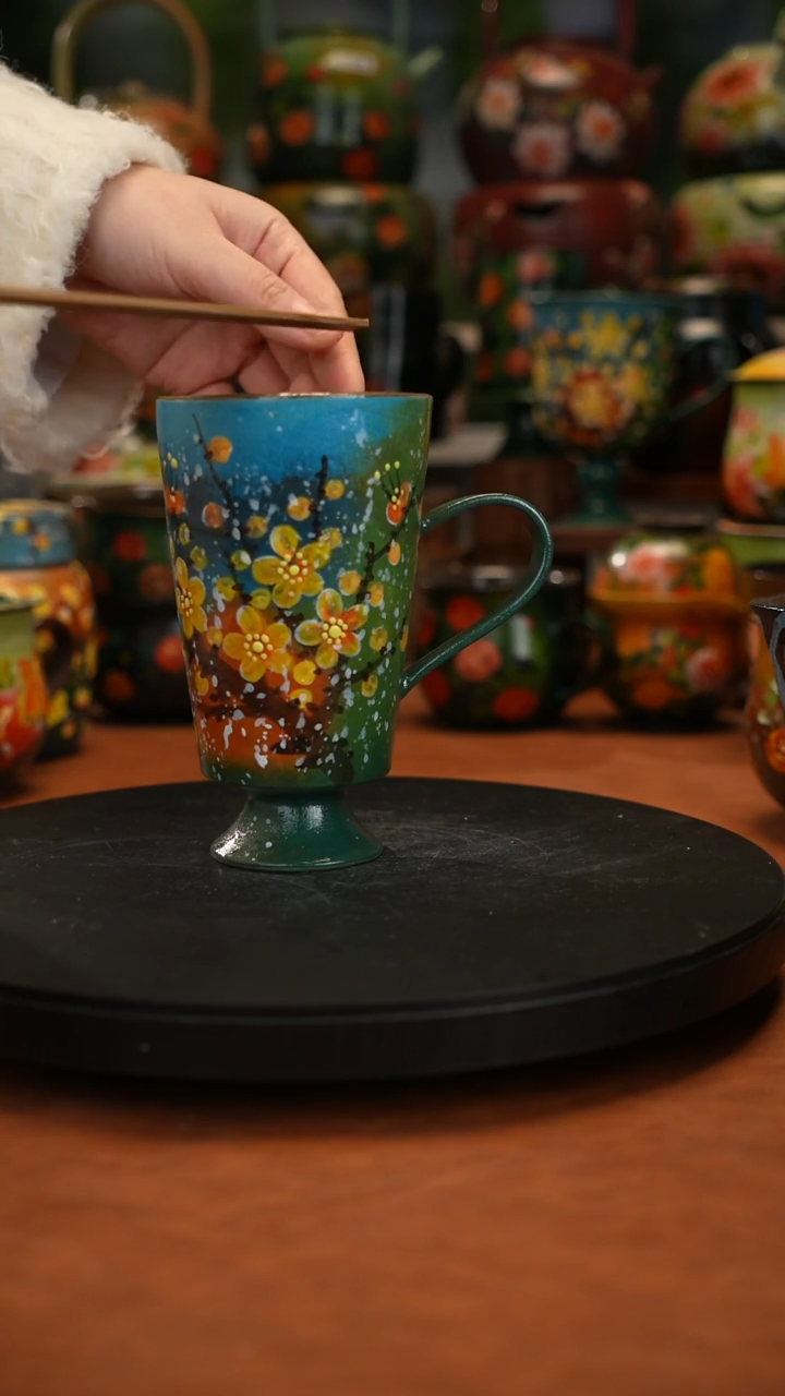 陶瓷油画手绘釉下彩