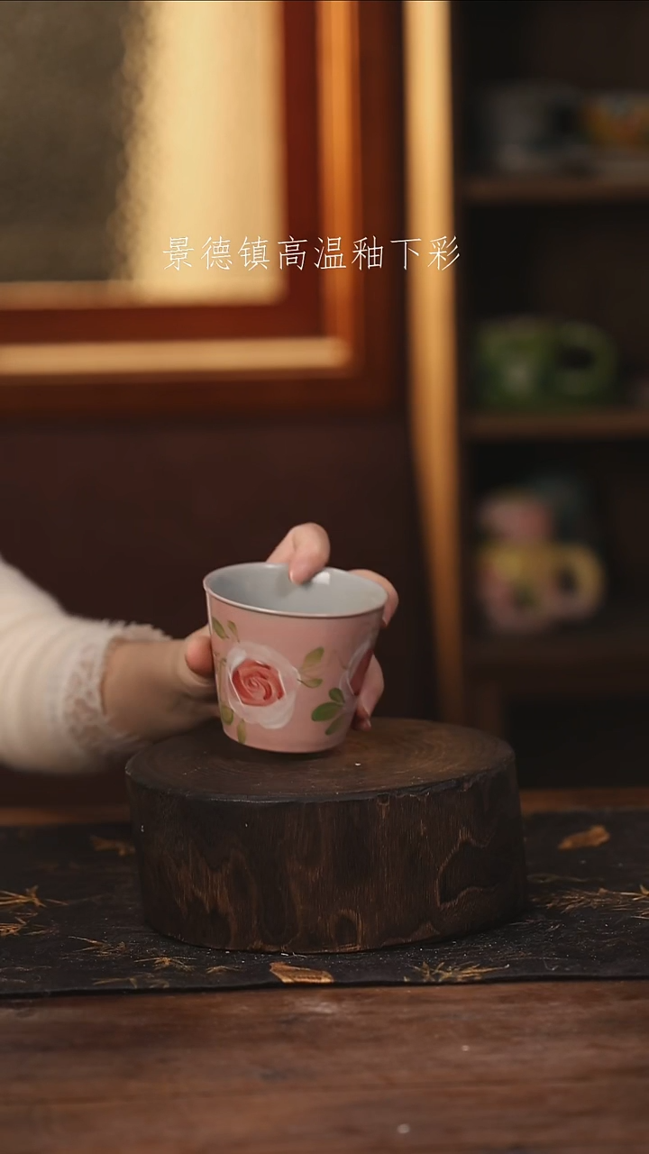 陶瓷 景德镇高温釉下手绘陶瓷