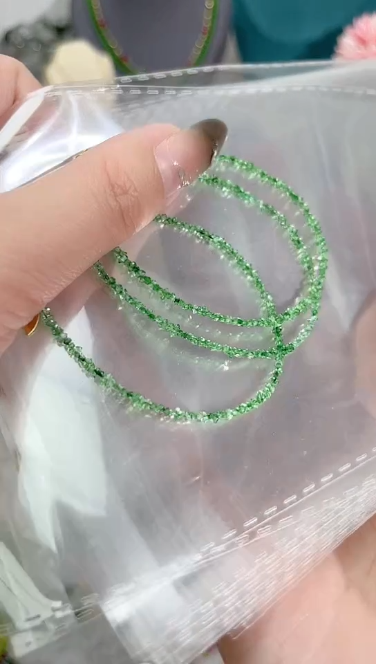 【闪购商品】钻石手链银S925镶嵌绿色99