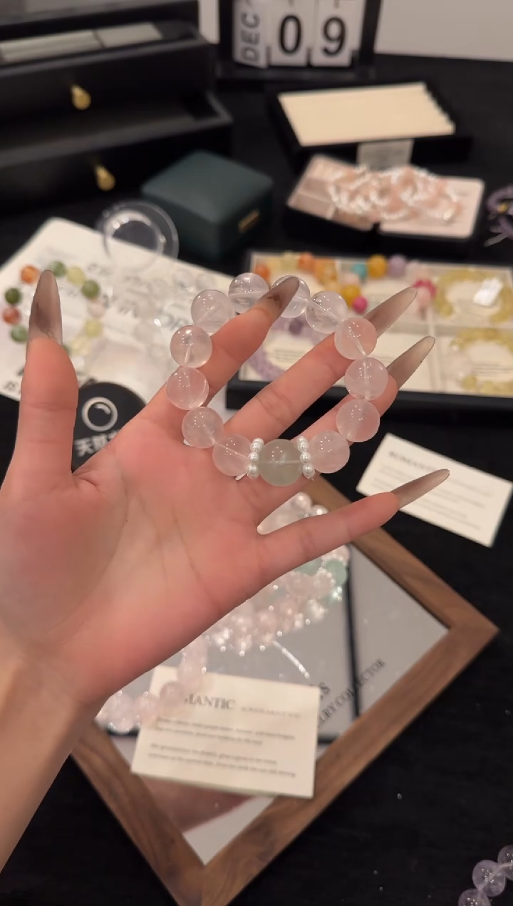 未镶嵌手链水晶白水晶x3456