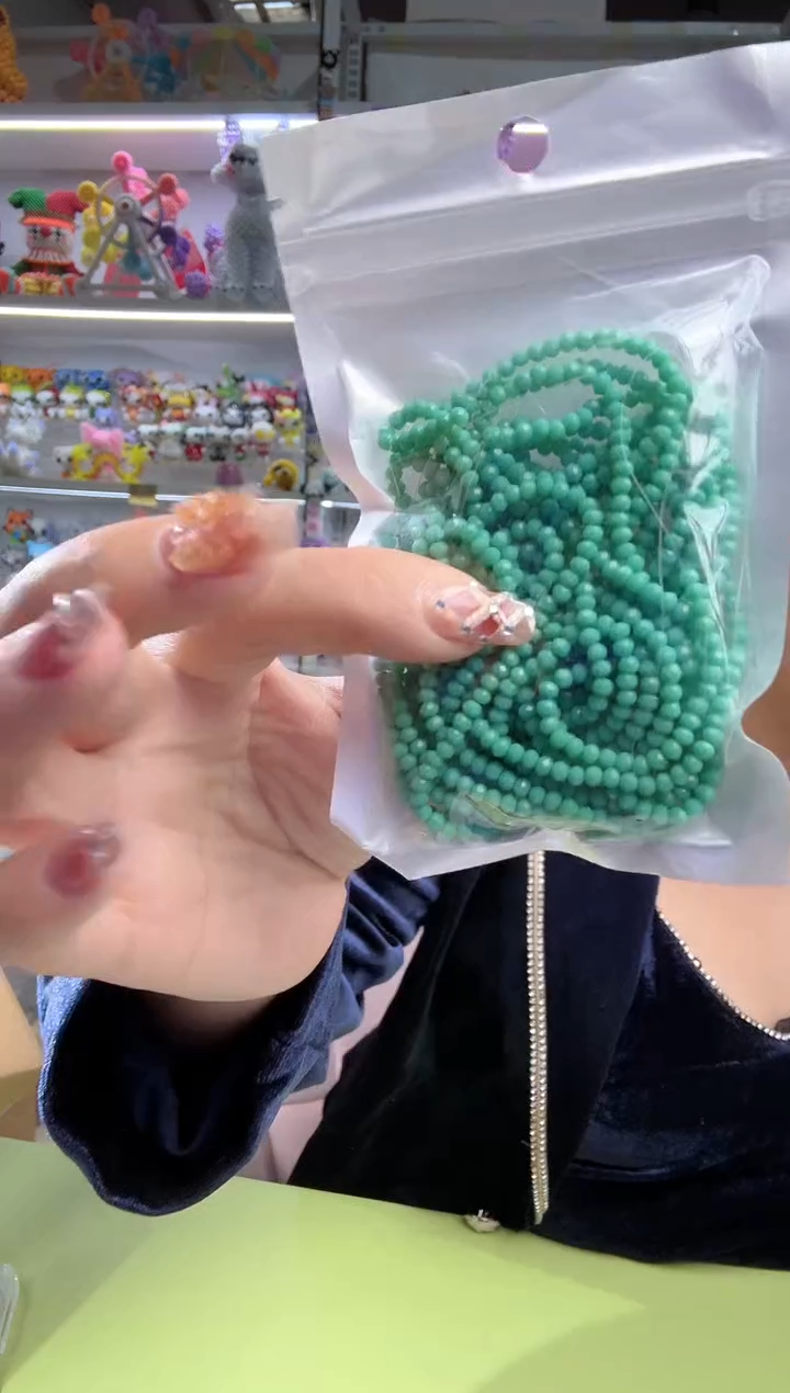 玻璃A89卡2水晶扁10条本色瓷仙女青