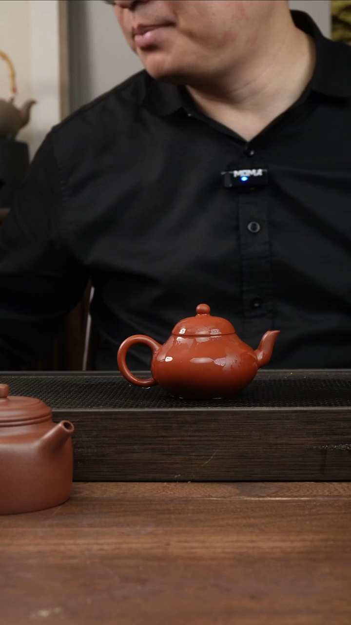 茶杯紫砂朱泥梨形      130CC  