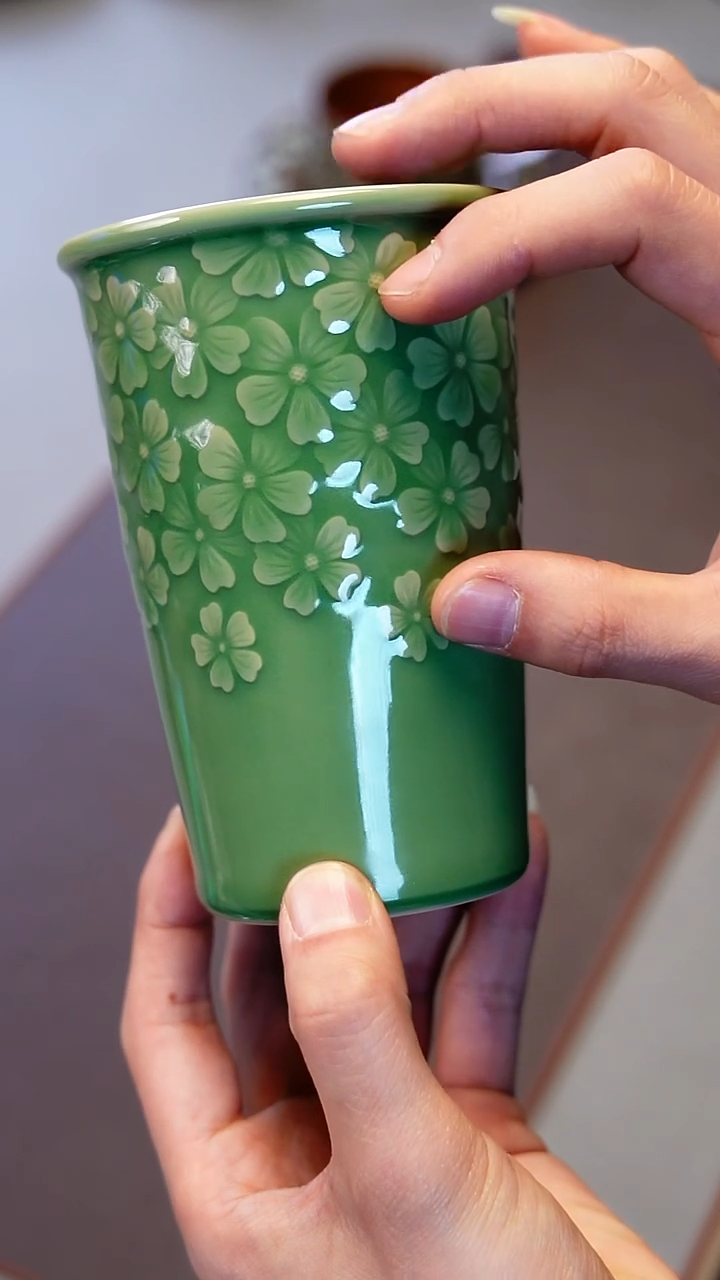 青瓷手工茶器包邮
