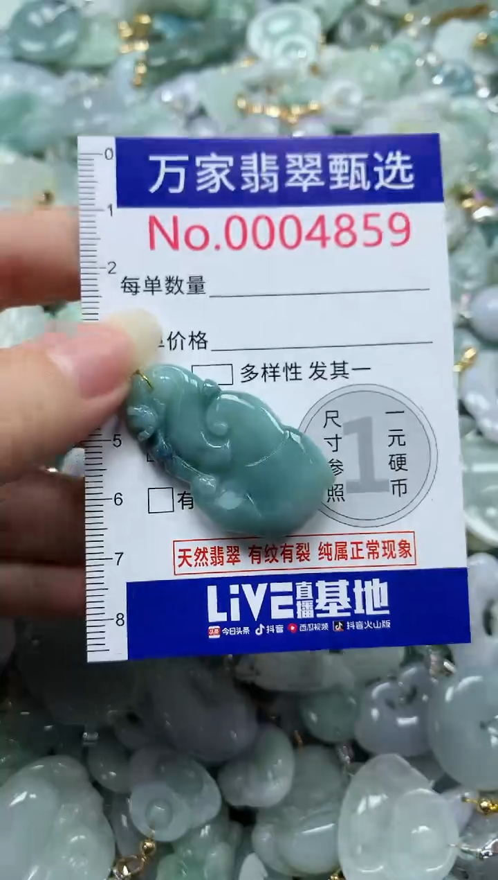 吊坠(不含链)未镶嵌翡翠4859