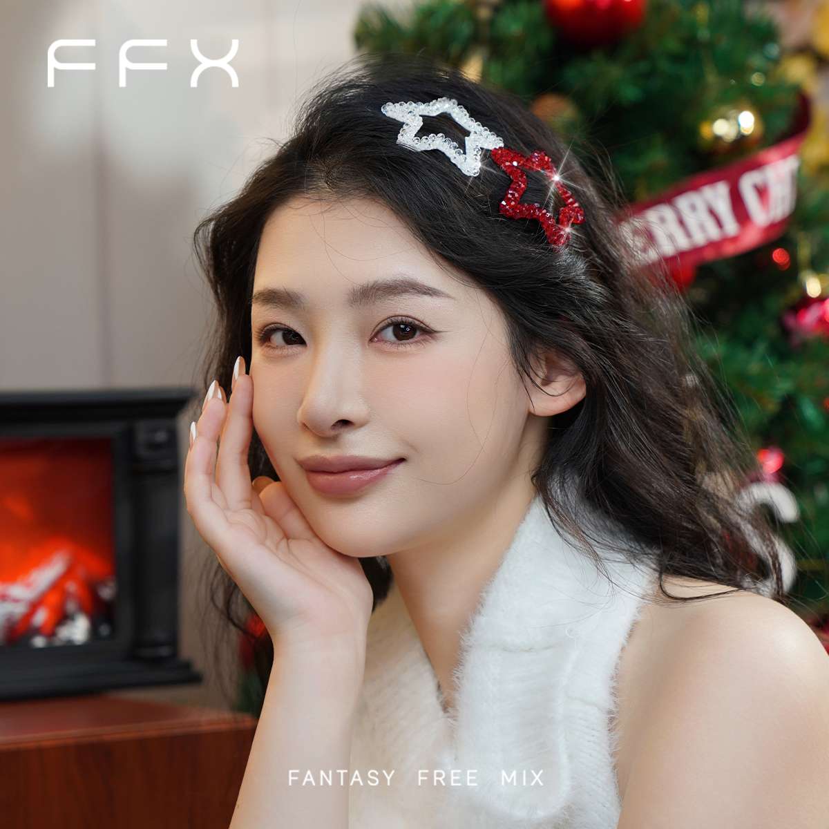 弗弗西FFX【星星】轻者细闪手工BB夹边夹