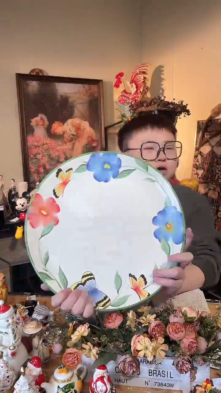 【闪购商品】默认微瑕高端树脂陶瓷摆件Q663