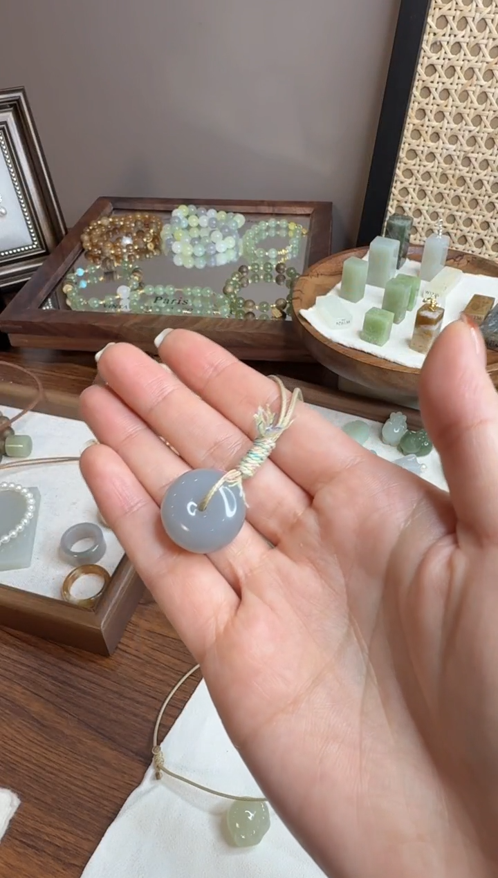 香榧木无事牌言****鸟平安扣烟紫