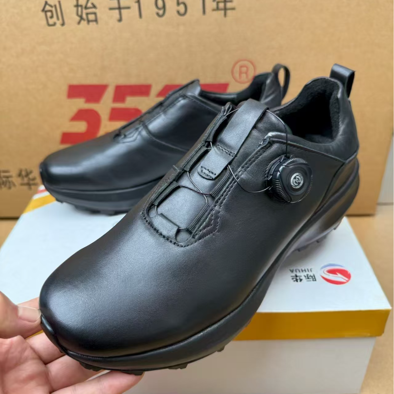 正品户外运动越野徒步鞋耐磨轻便快速真皮超轻止滑皮鞋透气男款