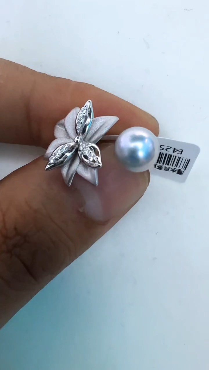 【闪购商品】海水珍珠戒指银S925镶嵌戒指