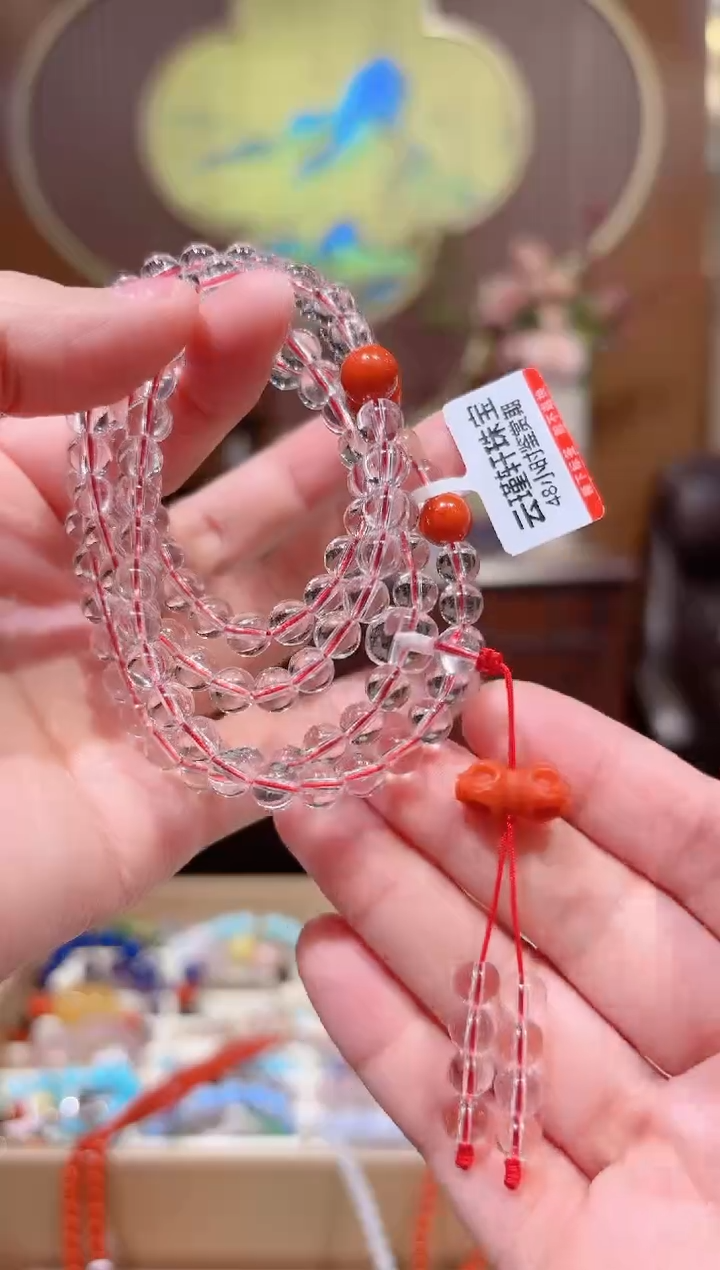 【闪购商品】水晶手串未镶嵌设计款珠串6.4