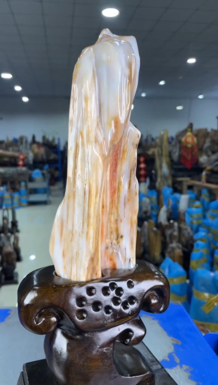 【闪购商品】硅化玉摆件未镶嵌78