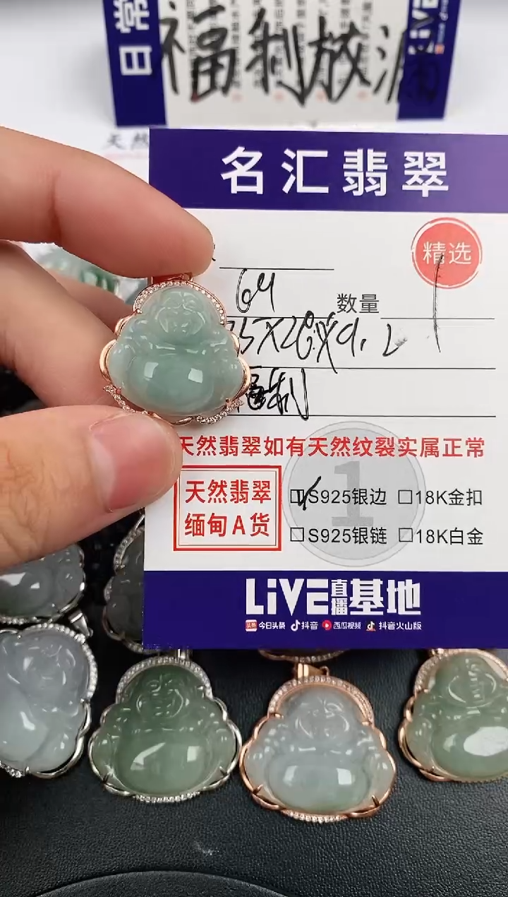 翡翠银S925镶嵌颈饰·