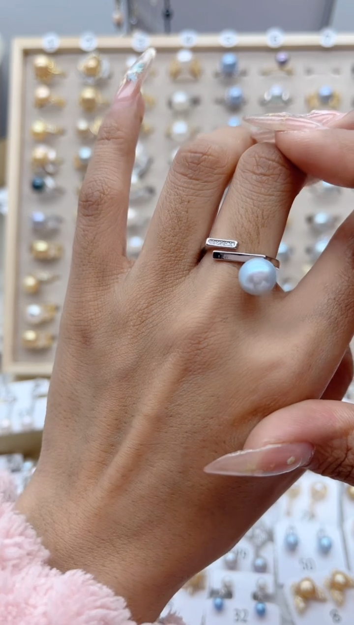 【闪购商品】淡水珍珠戒指合金15