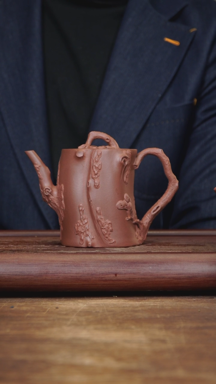 【闪购商品】紫砂茶壶320ml 全手松桩 紫泥