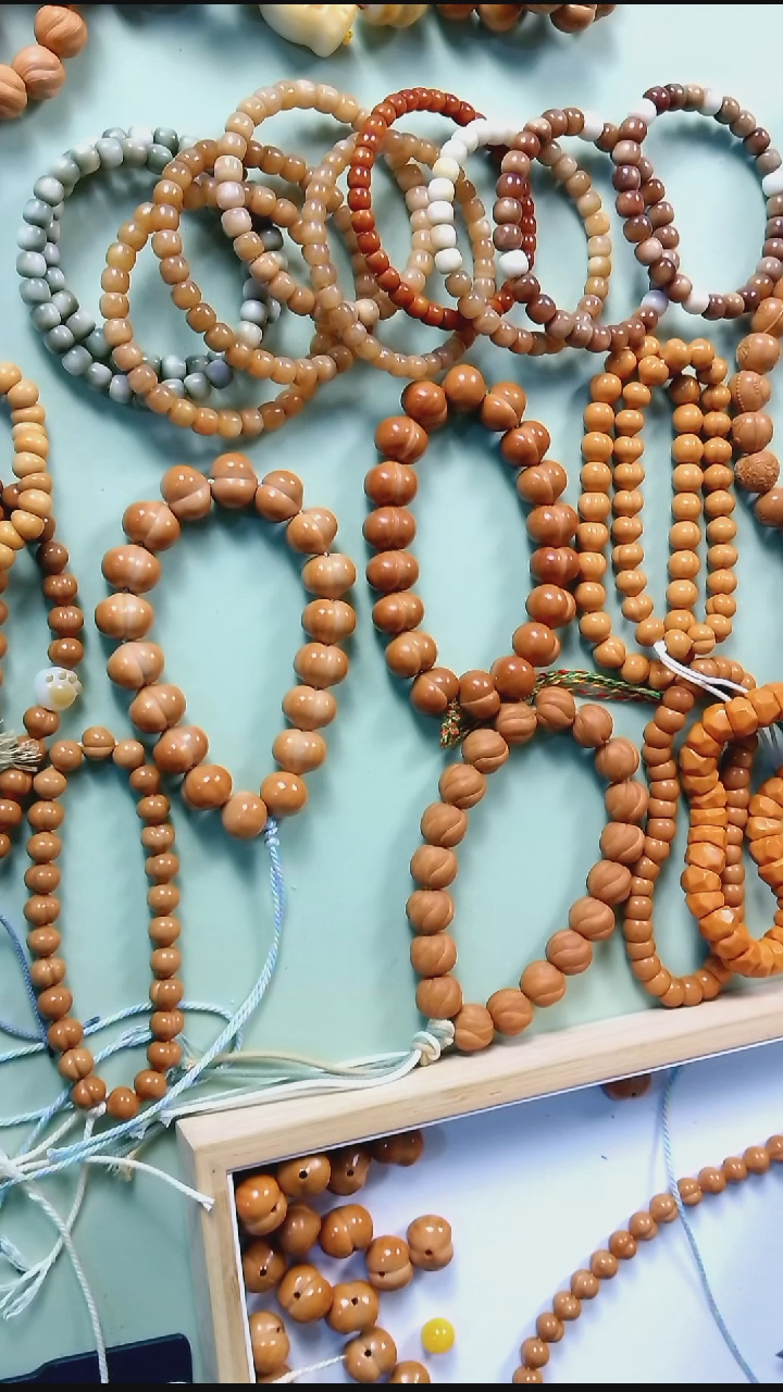 手串猴头核桃盐***卜纯手工柯基屁桃16+