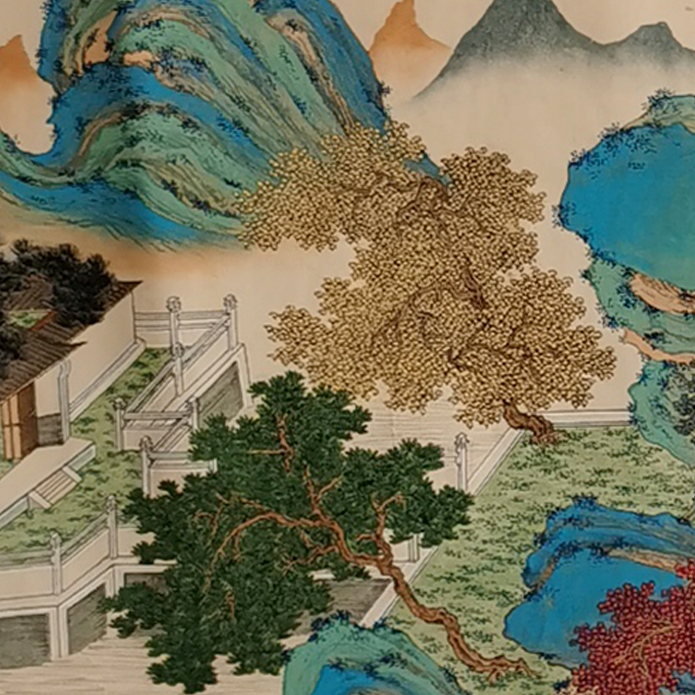 【辽拍】V250709-2-363《山水》（3.8平尺）纸本镜片 lj1205