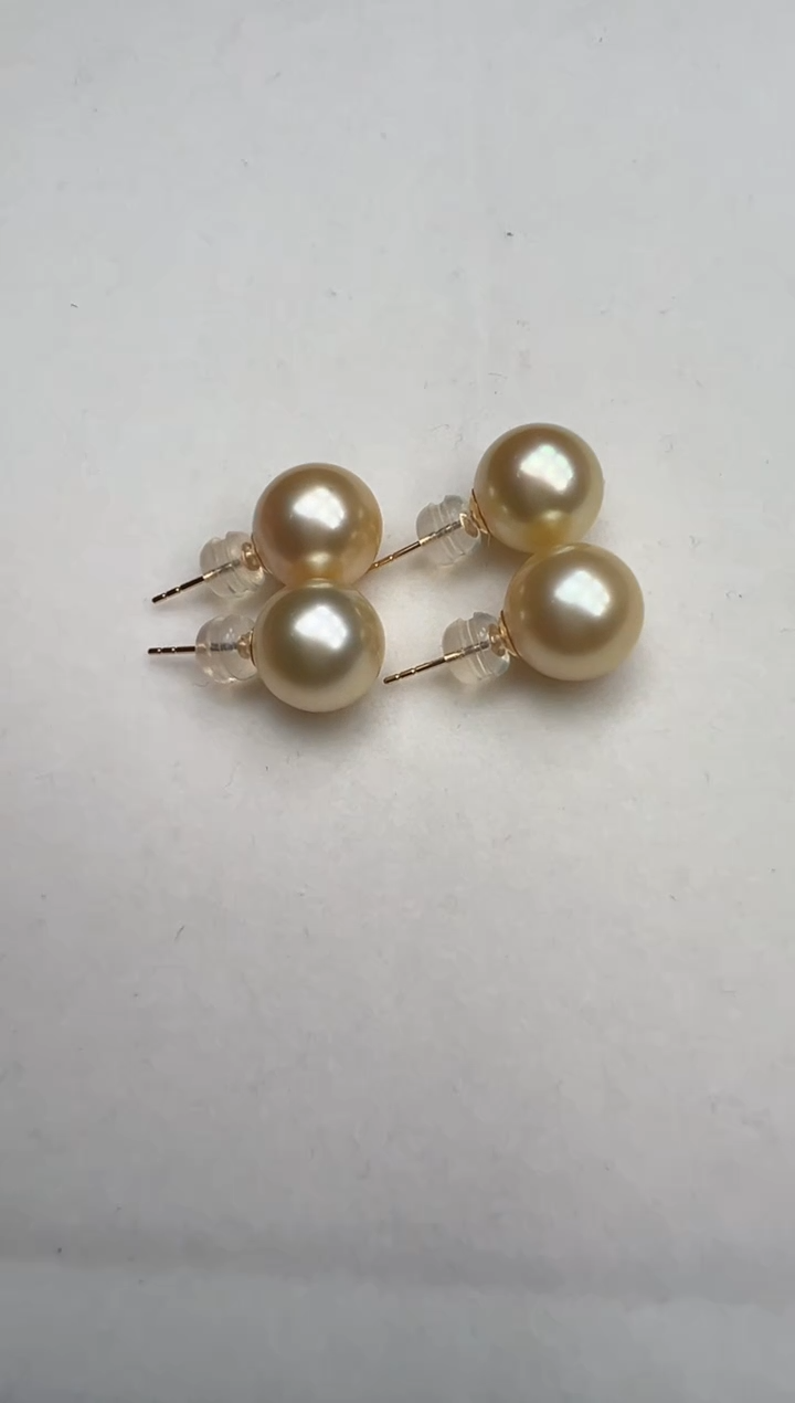 【闪购商品】海水珍珠耳饰未镶嵌珍珠耳钉（一对发货）