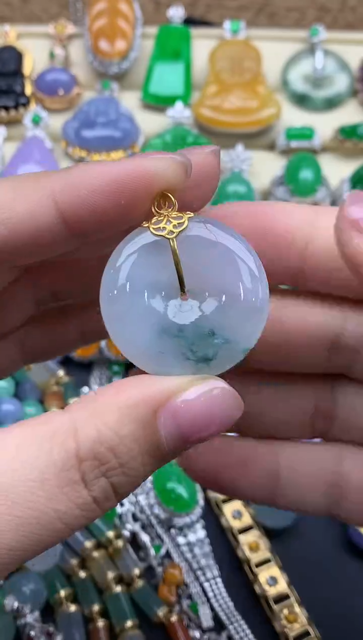 【闪购商品】翡翠颈饰18K金镶嵌234-中国好珍宝