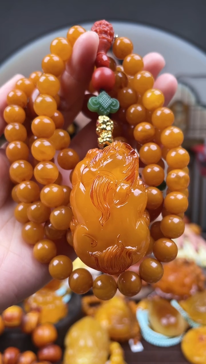 【闪购商品】琥珀裸石未镶嵌首饰 假1赔4 （多样性发货1件