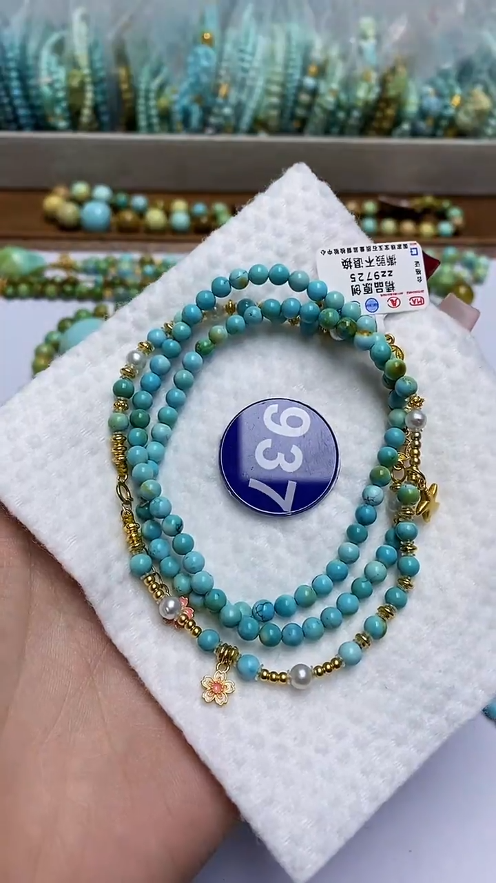 【闪购商品】绿松石项链银S925镶嵌937