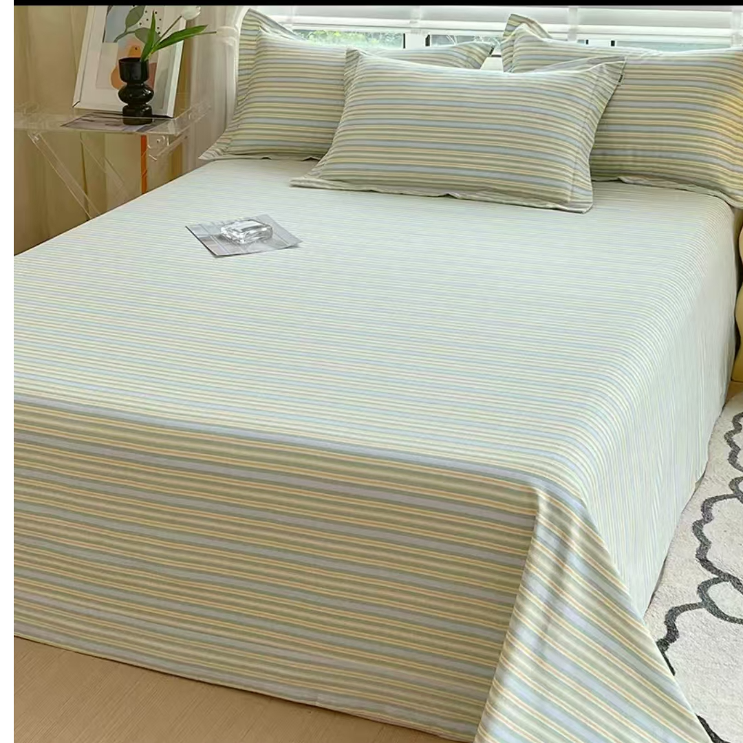 （0117）老粗布床单吸汗透气2.45*2.45米（+－5公分）北野