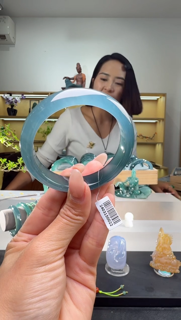 未镶嵌手镯翡翠55圈