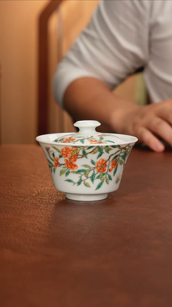 景德镇瓷器，青花瓷手绘茶具~