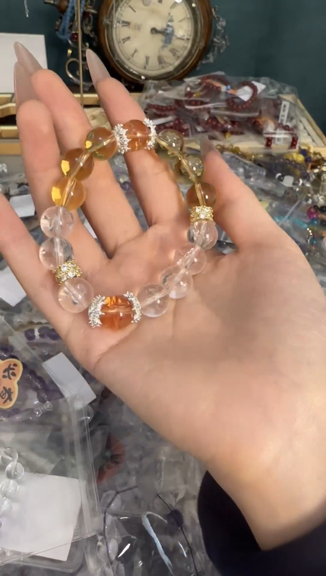 【闪购商品】水晶手链银S925镶嵌水晶 手链 银S925镶嵌