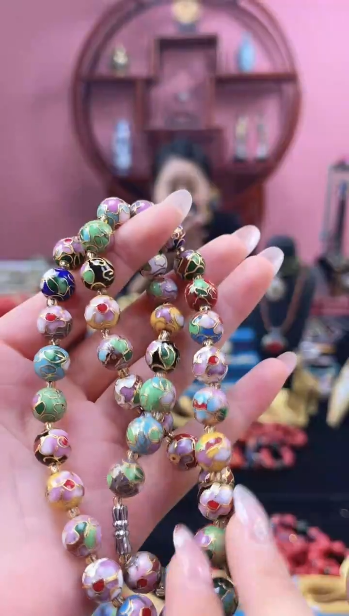 非遗 景泰蓝项链 1.0多宝