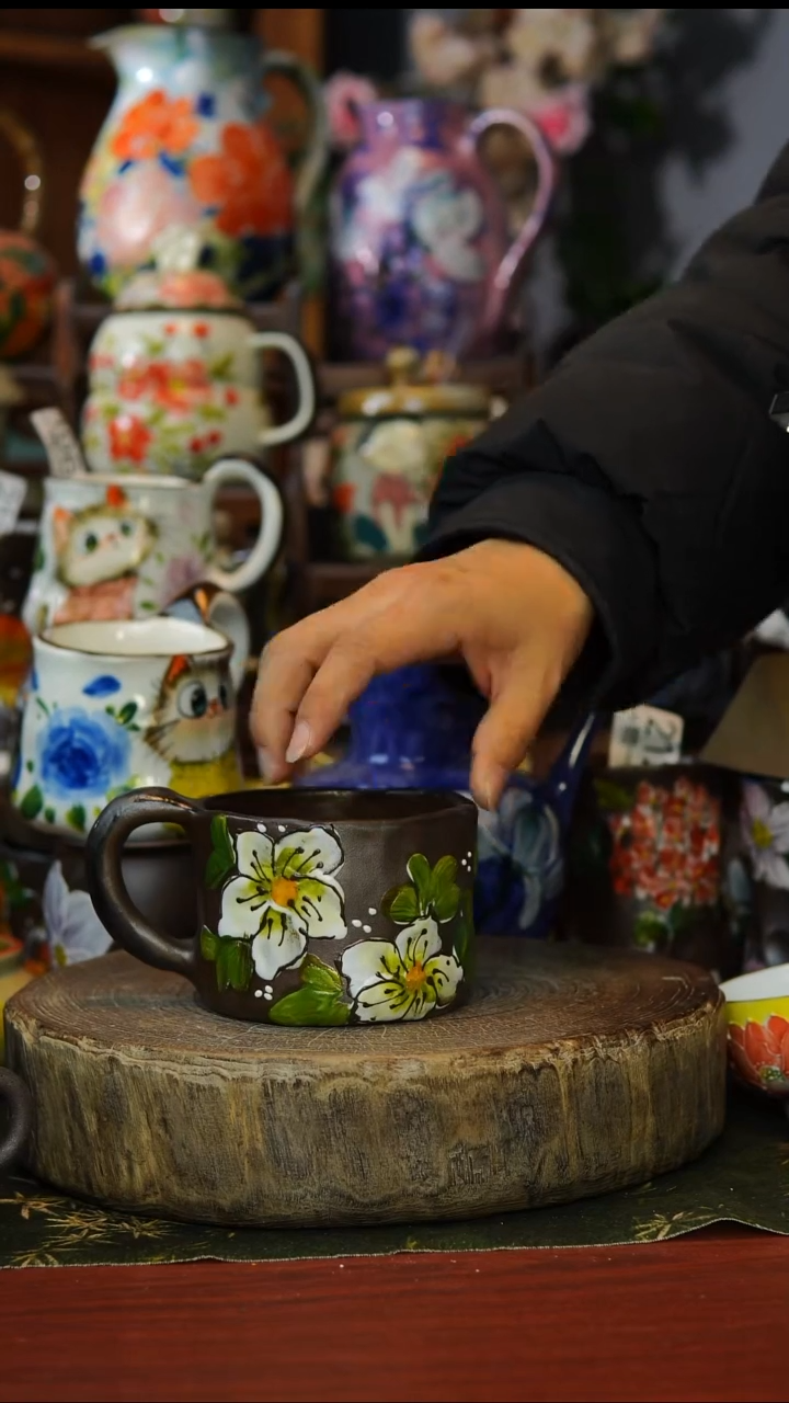 陶瓷241景德镇手工高温釉下彩