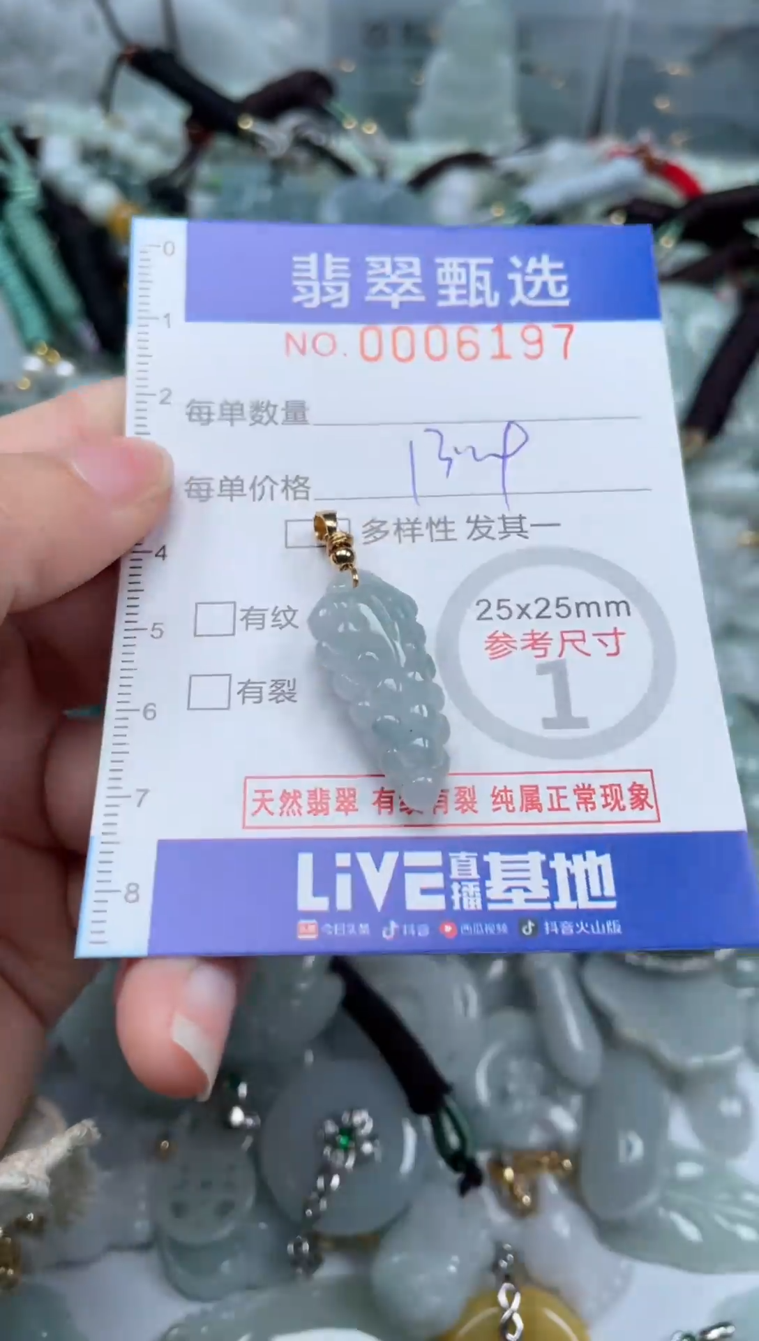 【闪购商品】翡翠颈饰未镶嵌00..6197