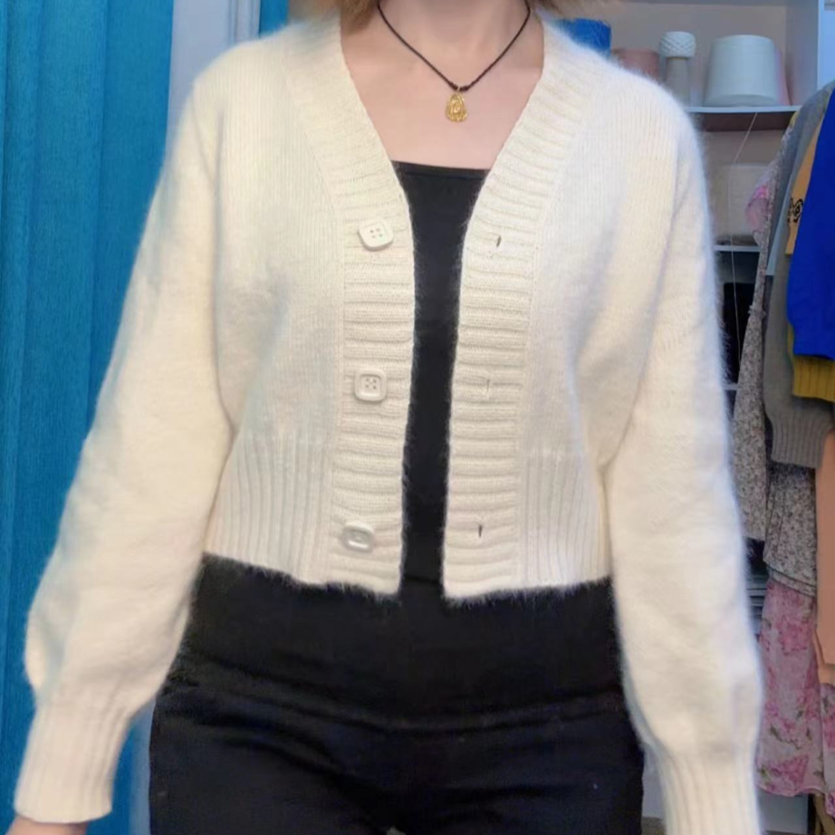 伊娃V领开衫教程教学