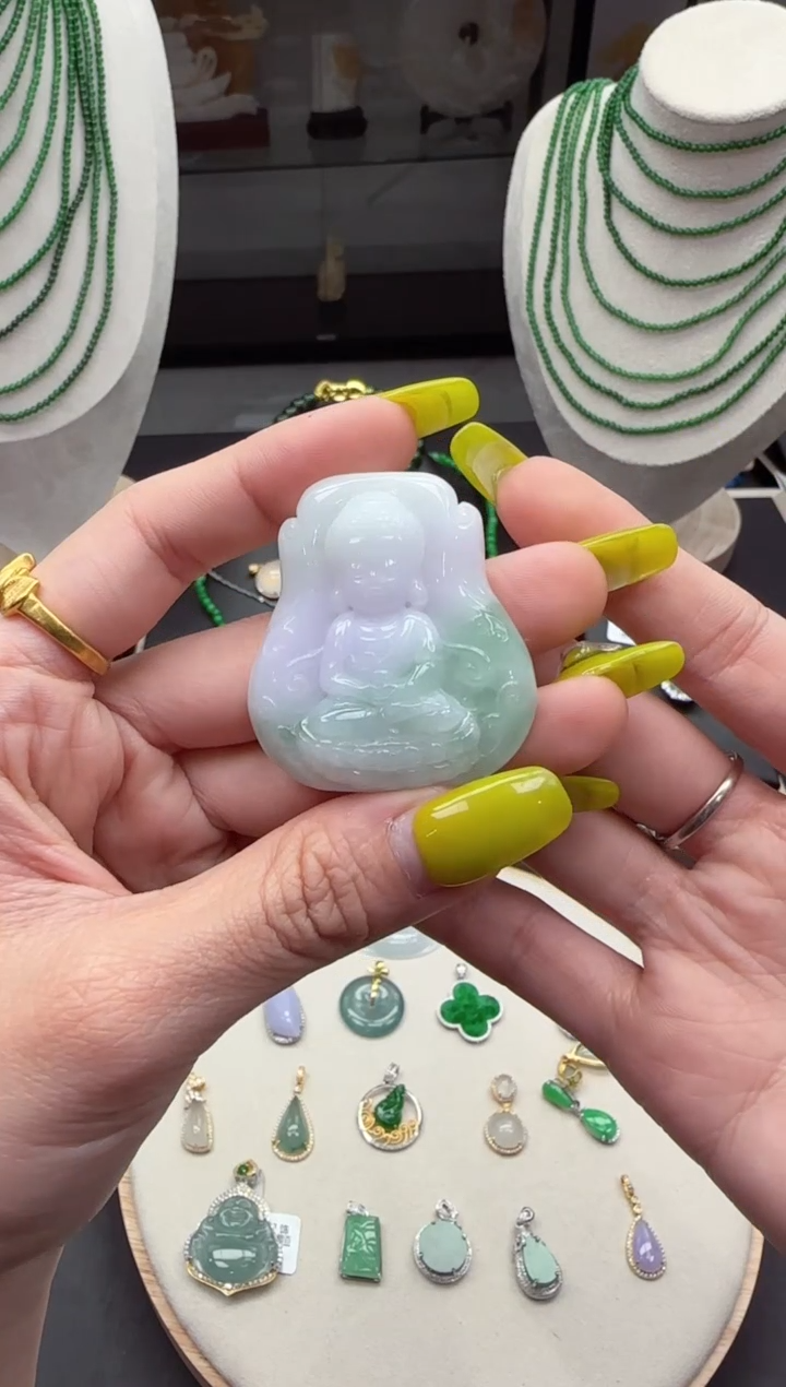 【闪购商品】翡翠吊坠(不含链)未镶嵌【海莎一口翠】翡翠挂件1