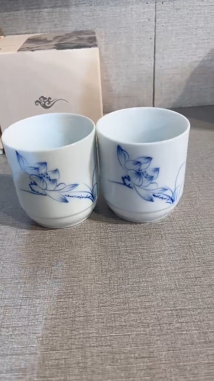 晶*景德镇高温瓷容天莲花微瑕