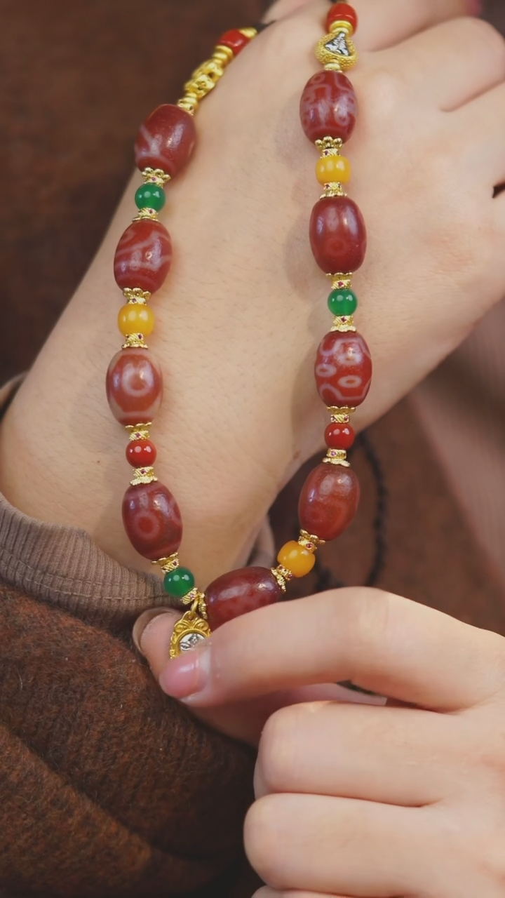 【闪购商品】玛瑙/玉髓项链未镶嵌多样性发一