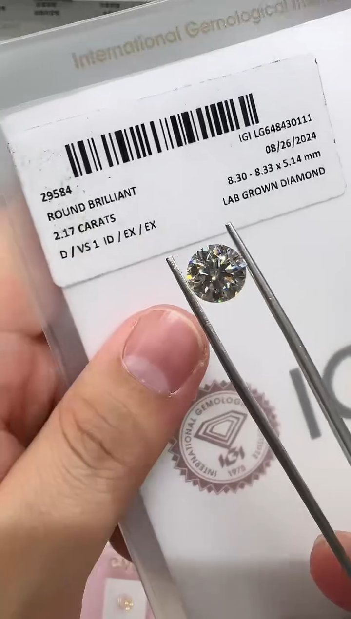 【闪购商品】实验室培育钻石裸石未镶嵌@2.17 ct 先鉴赏，再定制！