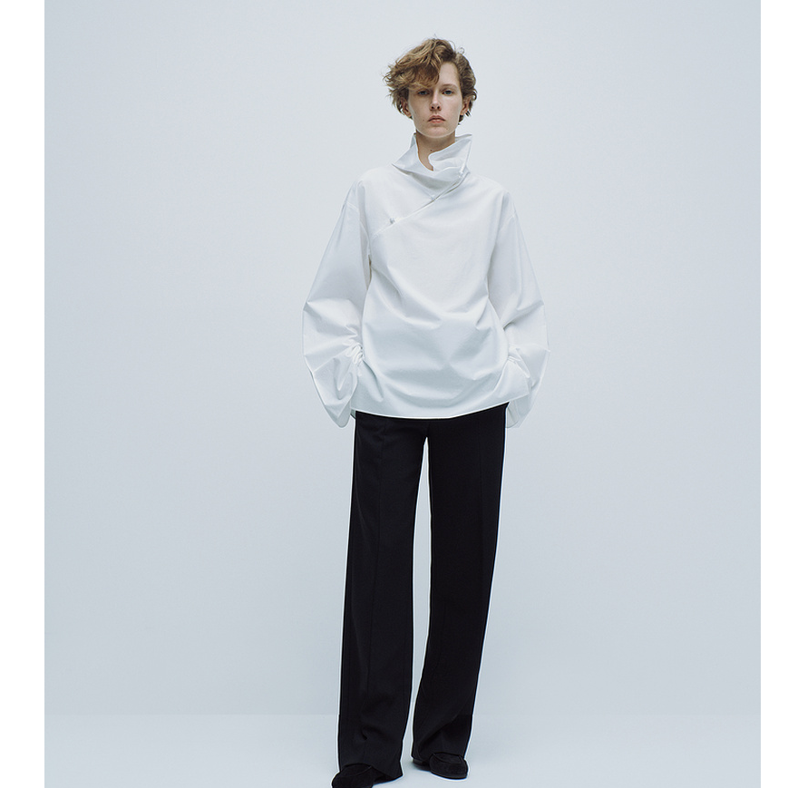 edition欧若风新款直筒西裤通勤美丽西裤EBD1PAT005