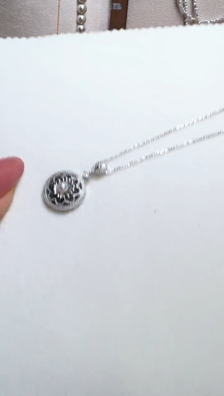 【闪购商品】淡水珍珠颈饰银S925镶嵌058