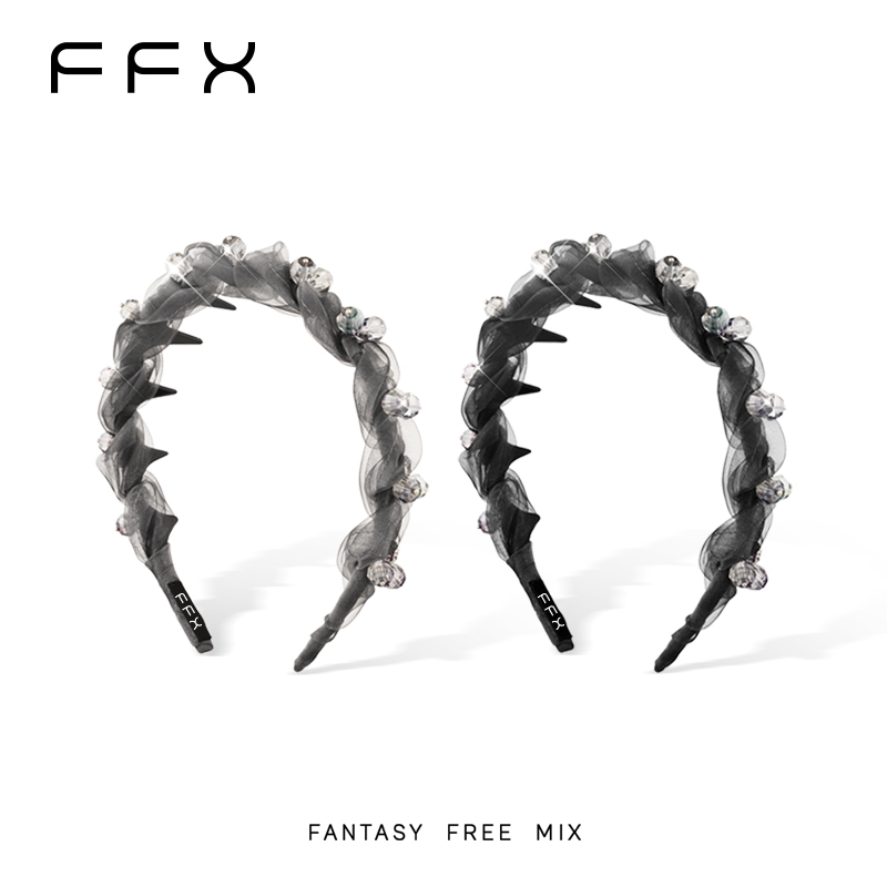 弗弗西FFX【晨曦沙雾】简约时尚齿梳发箍 