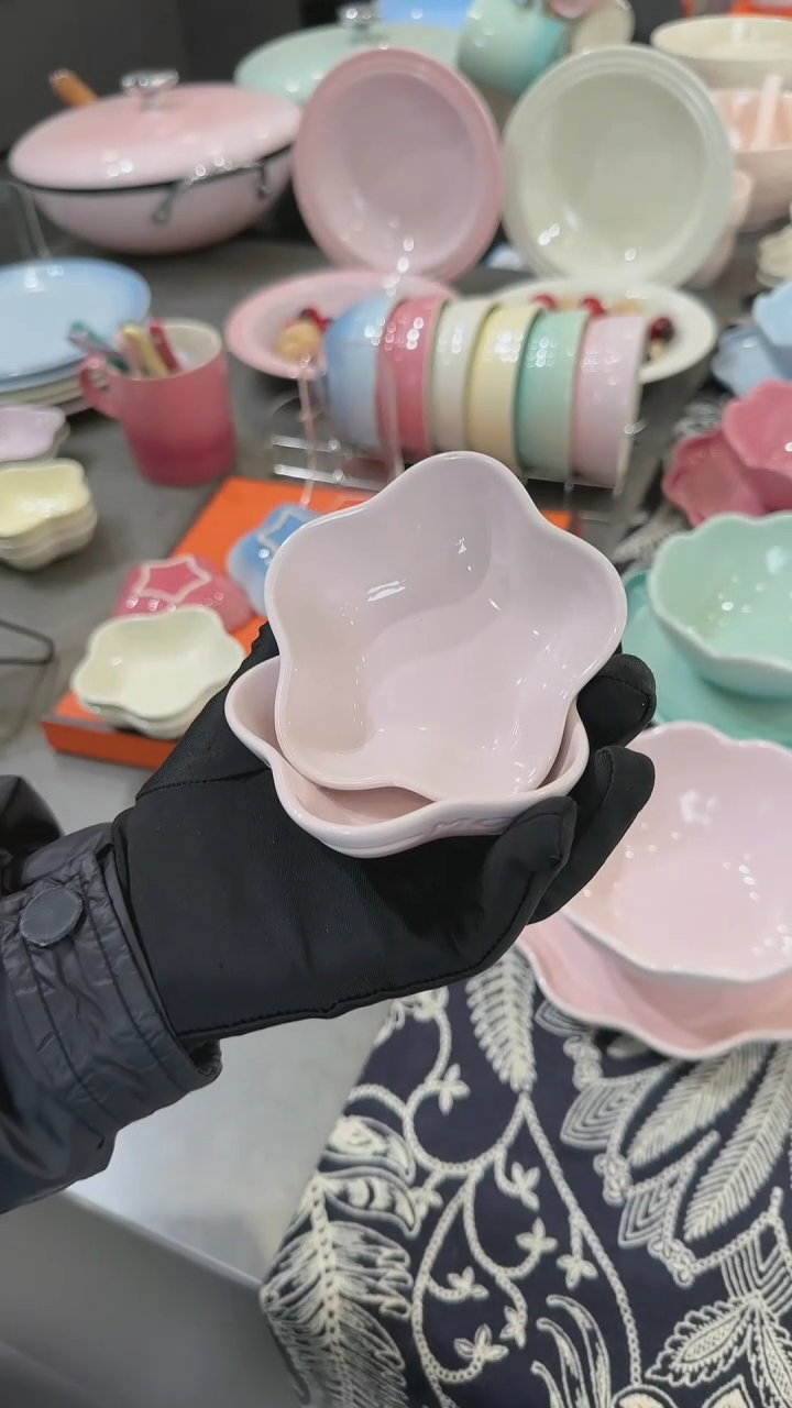 【闪购商品】瓷蘸料碟2件套-樱花粉