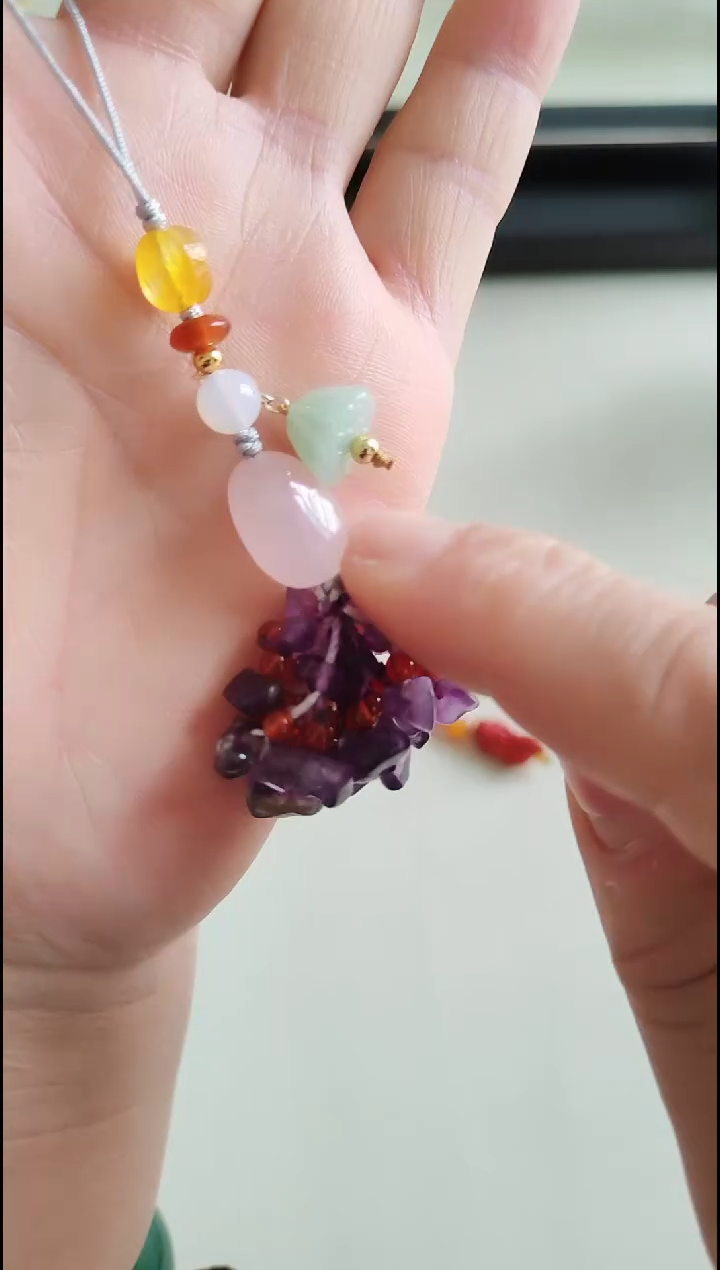 【闪购商品】紫晶吊坠(不含链)未镶嵌水晶吊坠