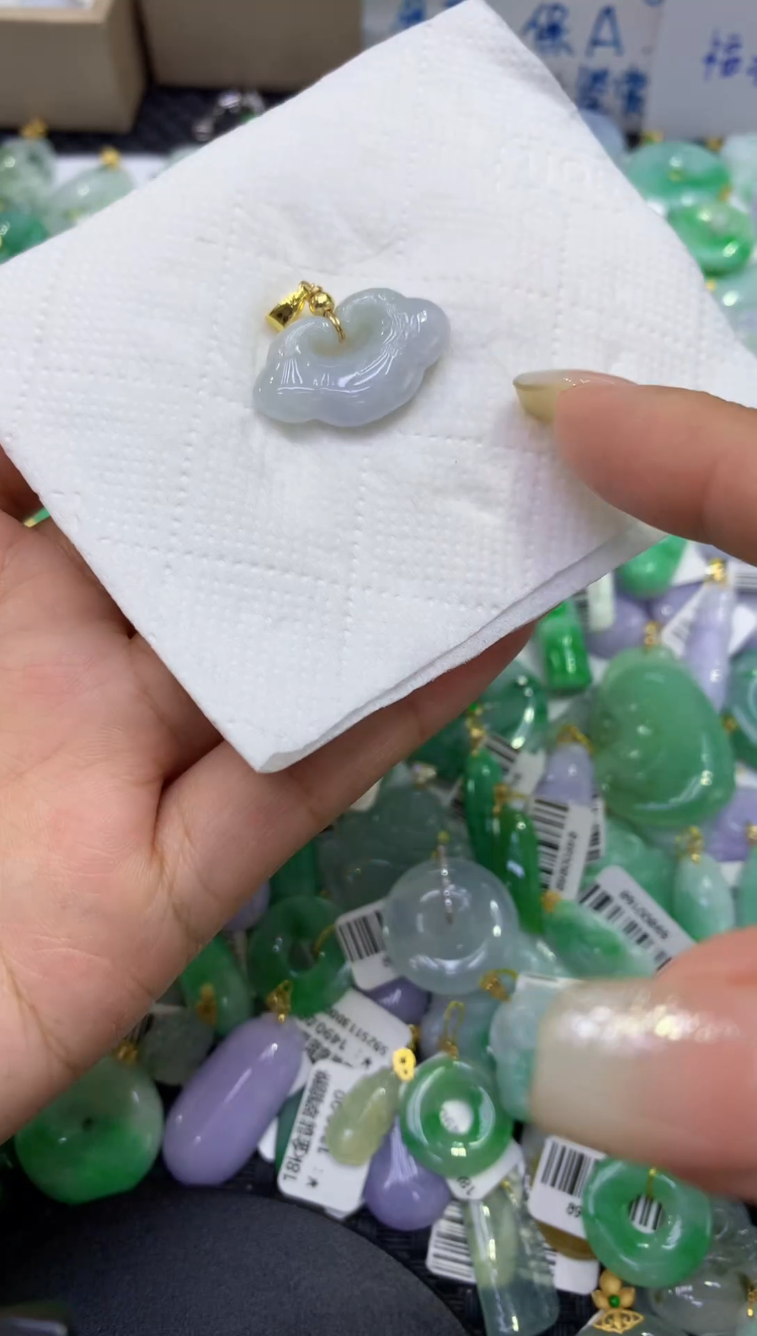 颈饰未镶嵌翡翠天然缅甸A货翡翠
