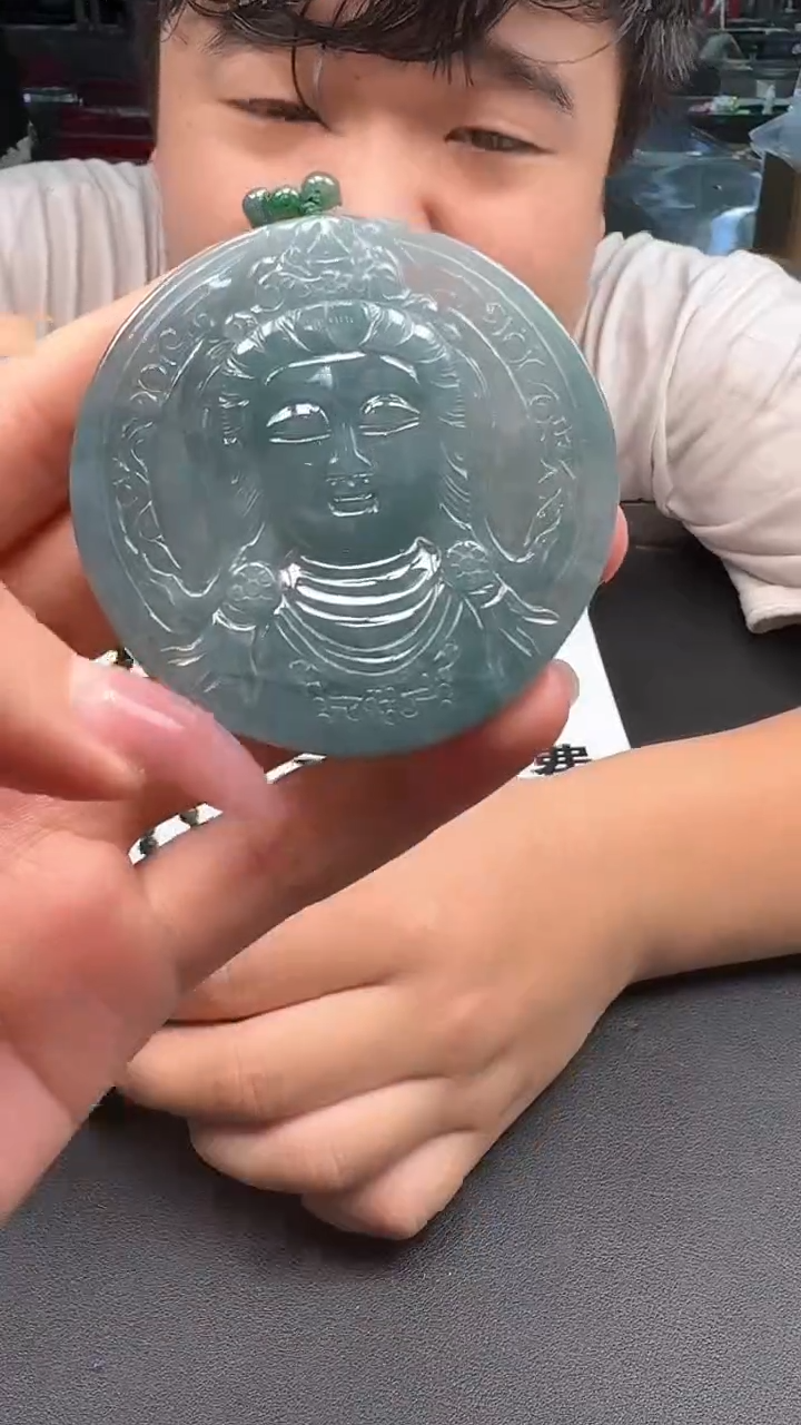 【闪购商品】翡翠颈饰未镶嵌佛观天下加珠链多样性发一件4855/53