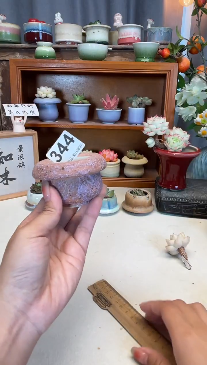 瓷片344知木小芳花盆