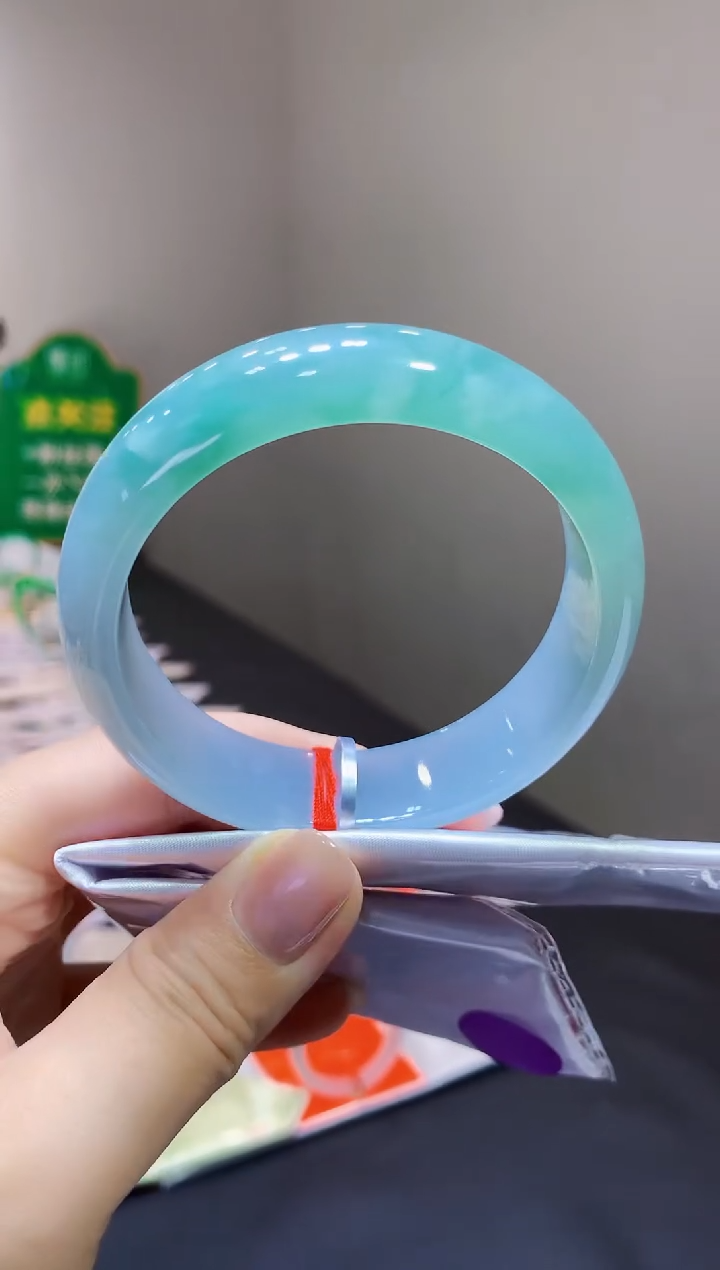 未镶嵌手镯翡翠25天然缅甸翡翠A货（正圈）58