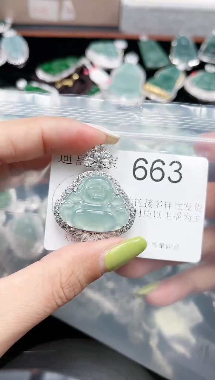 【闪购商品】翡翠颈饰未镶嵌663赠皮绳