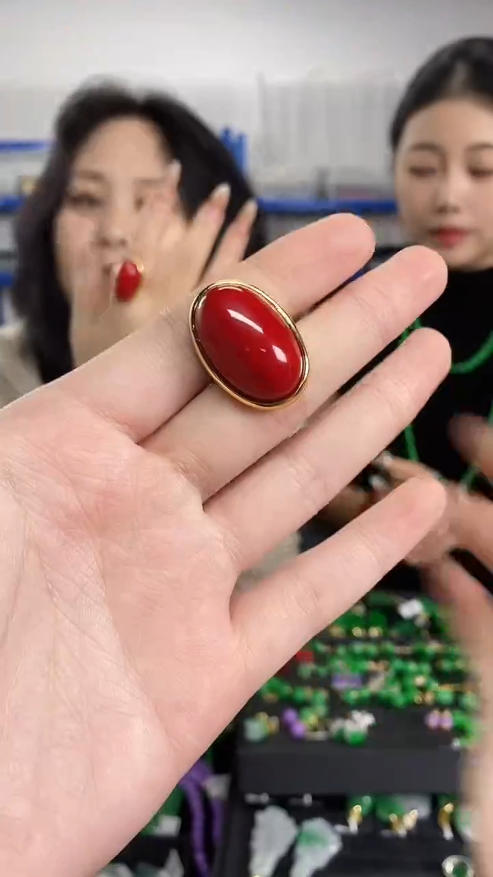 未镶嵌戒指玛瑙/玉髓闪购链接 多样性发其一颜色微差