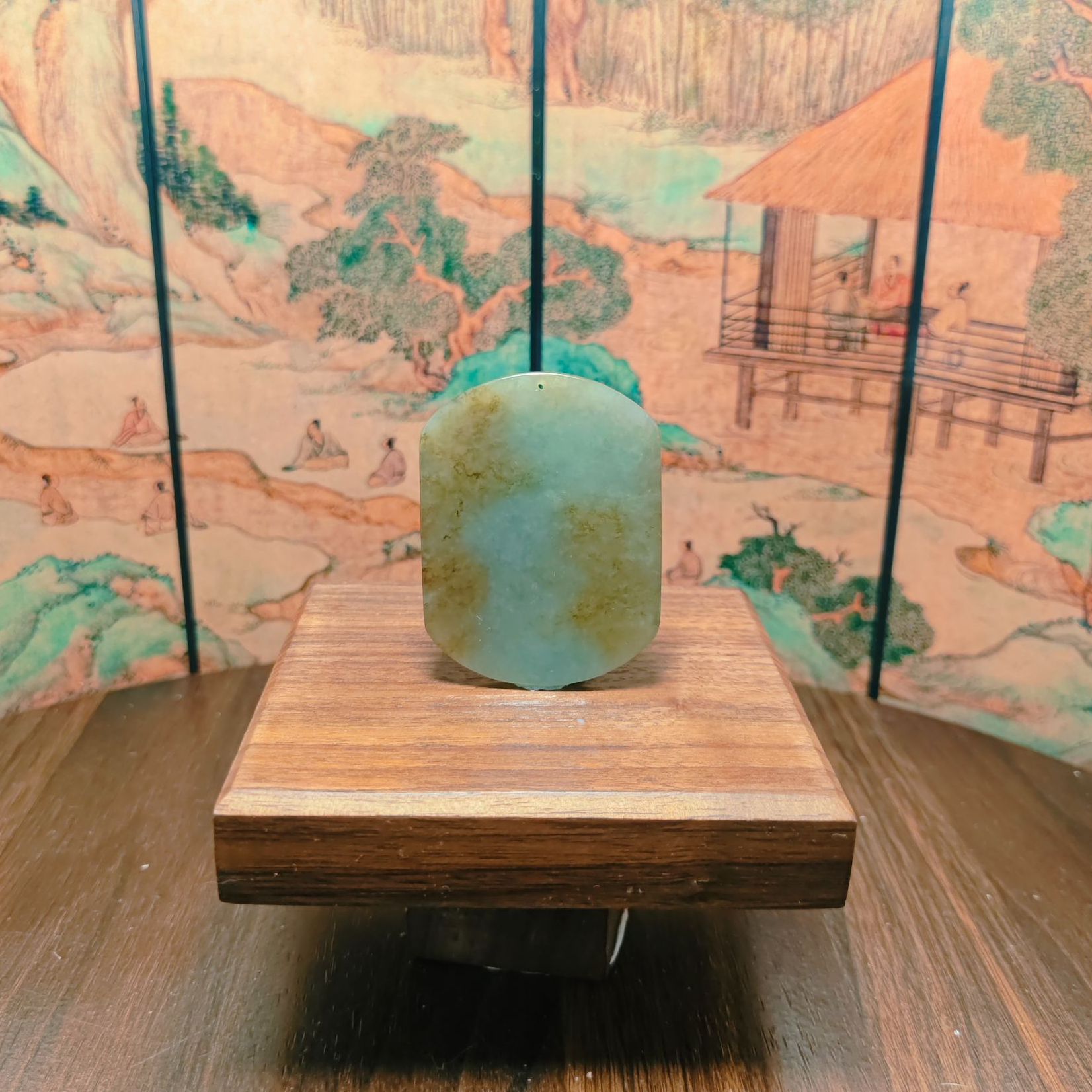 Y和田玉无事牌吊坠0502