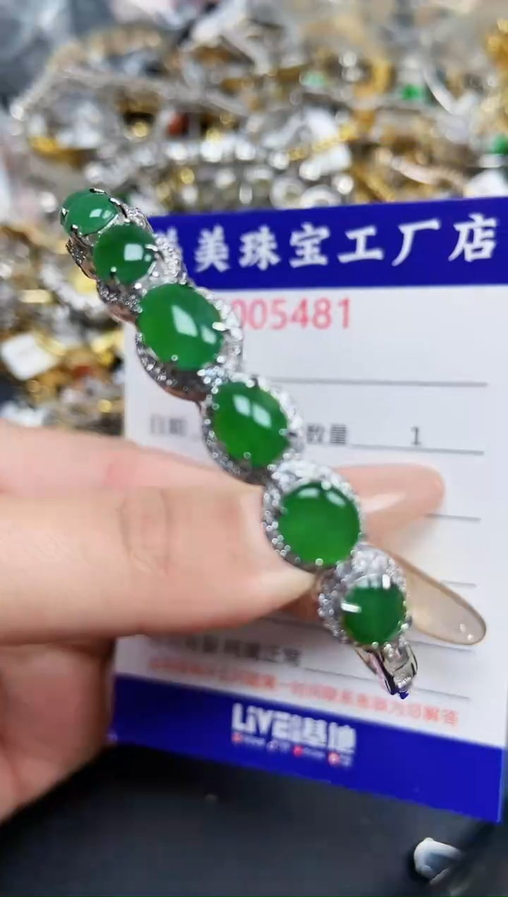 【闪购商品】翡翠颈饰银S925镶嵌5481